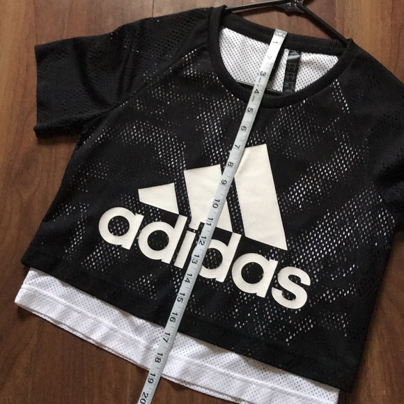 Adidas jersey layered crop top - Picture 4 of 6